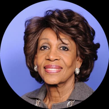 Representative Maxine Waters, Democratic from California