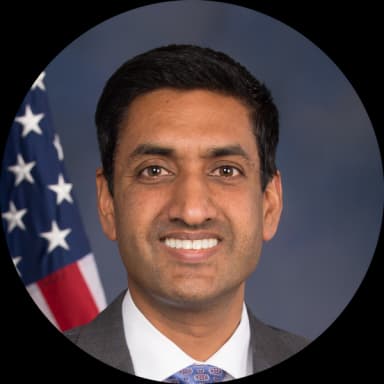 Representative Ro Khanna, Democratic from California