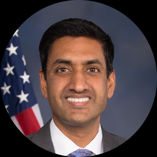 Representative Ro Khanna, Democratic from California