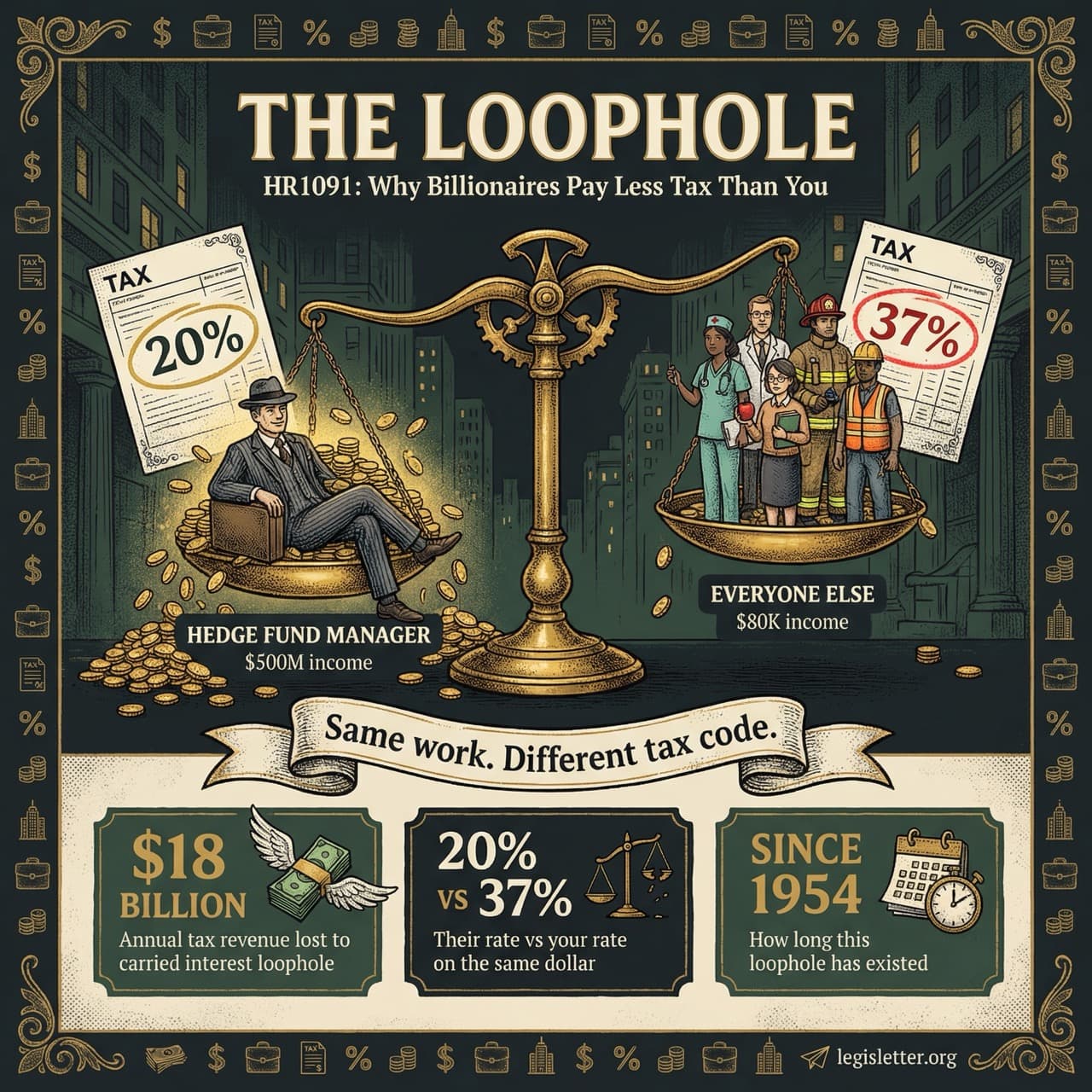 Infographic for Carried Interest Fairness Act of 2025