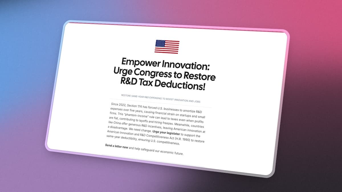 Save American Innovation campaign preview