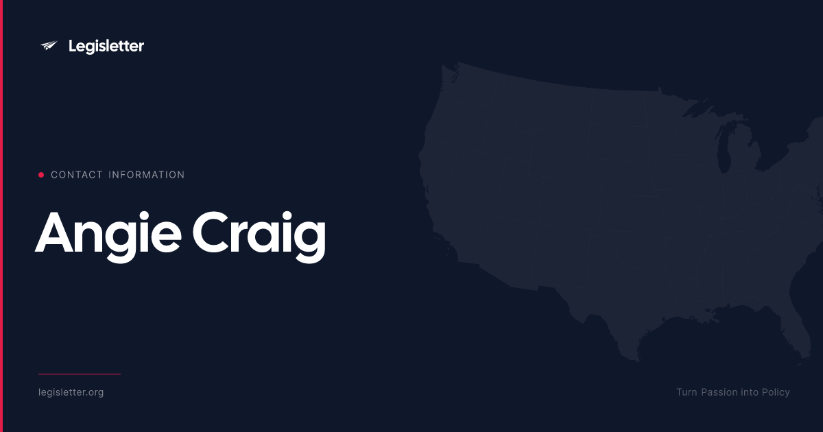 Contact Rep. Angie Craig — Phone, Office & Staff