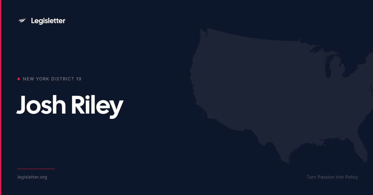 New York District 19 — Rep. Josh Riley Demographics & Map