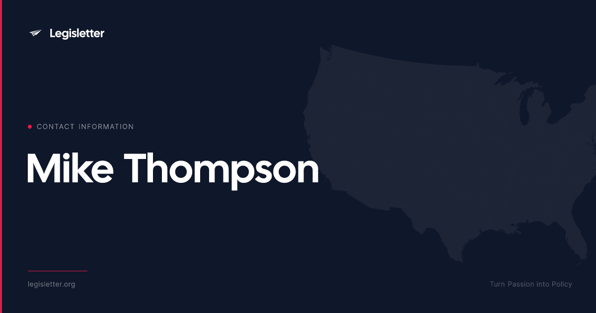 Contact Rep. Mike Thompson — Phone, Office & Staff