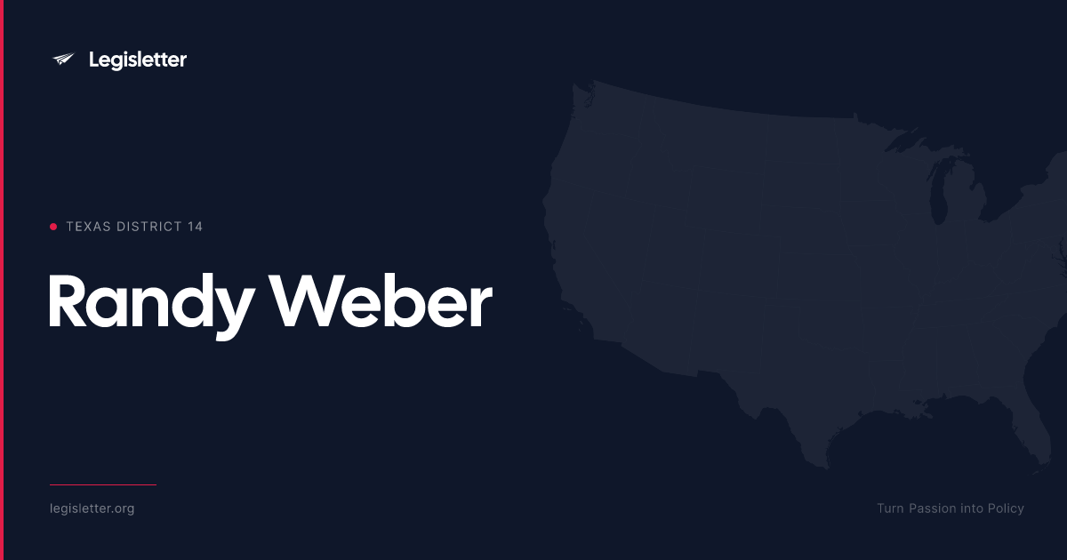 Texas District 14 — Rep. Randy Weber Demographics & Map