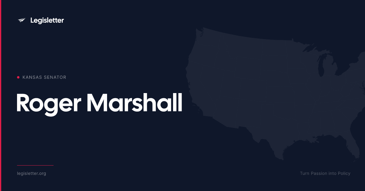 Kansas Senator Roger Marshall — State Demographics & 2026 Senate Race